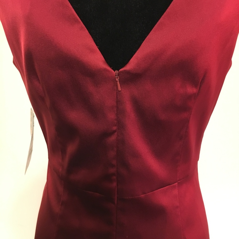 Donna Ricco Red Satin Dress - Picture 4 of 7